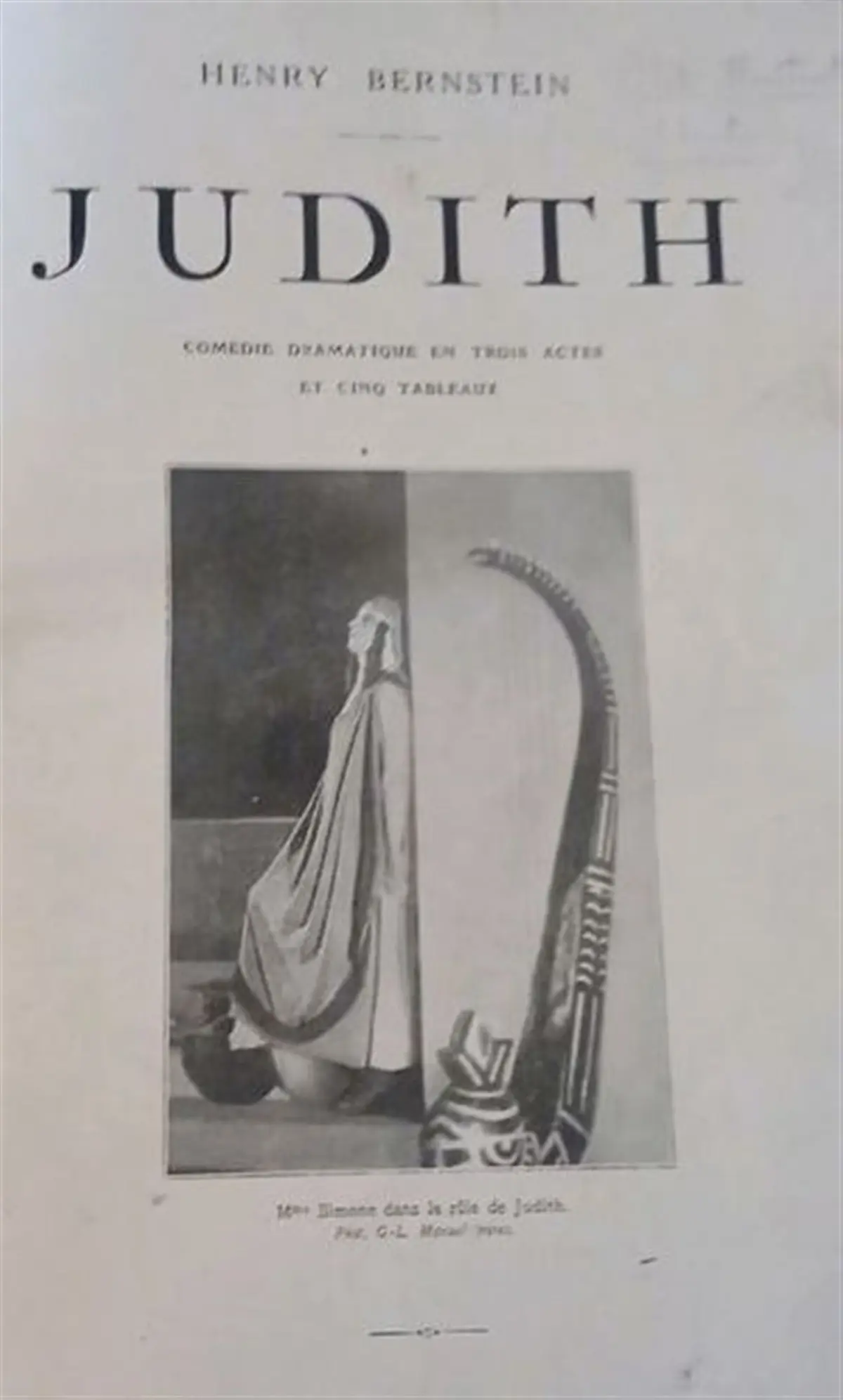 Judith, pièce d'Henri Bernstein