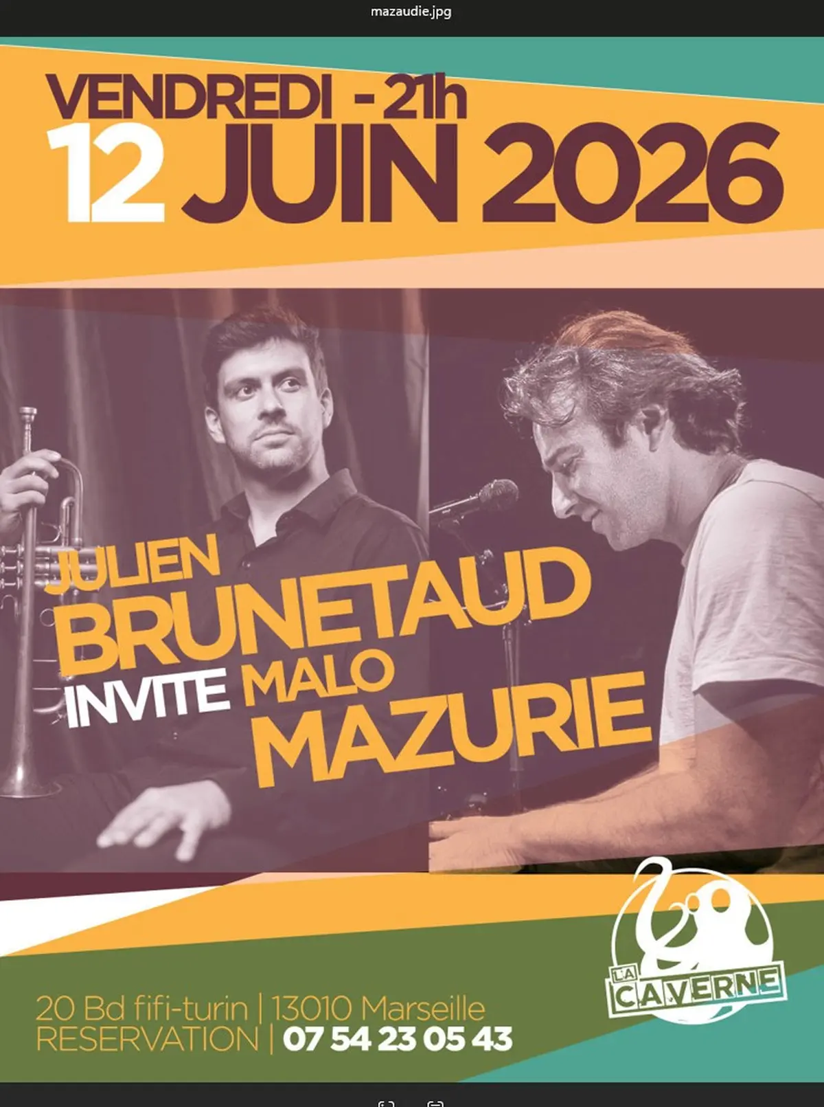 Julien Brunetaud invite Malo Mazurie