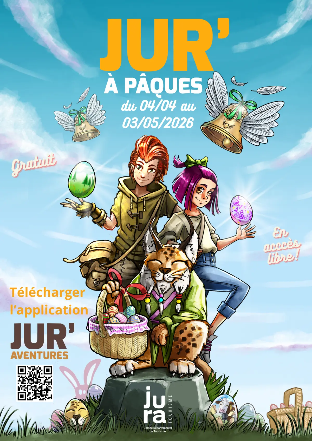 Jur’A Pâques - Chasse aux oeufs & petits défis sportifs à Saint Laurent en Grandvaux