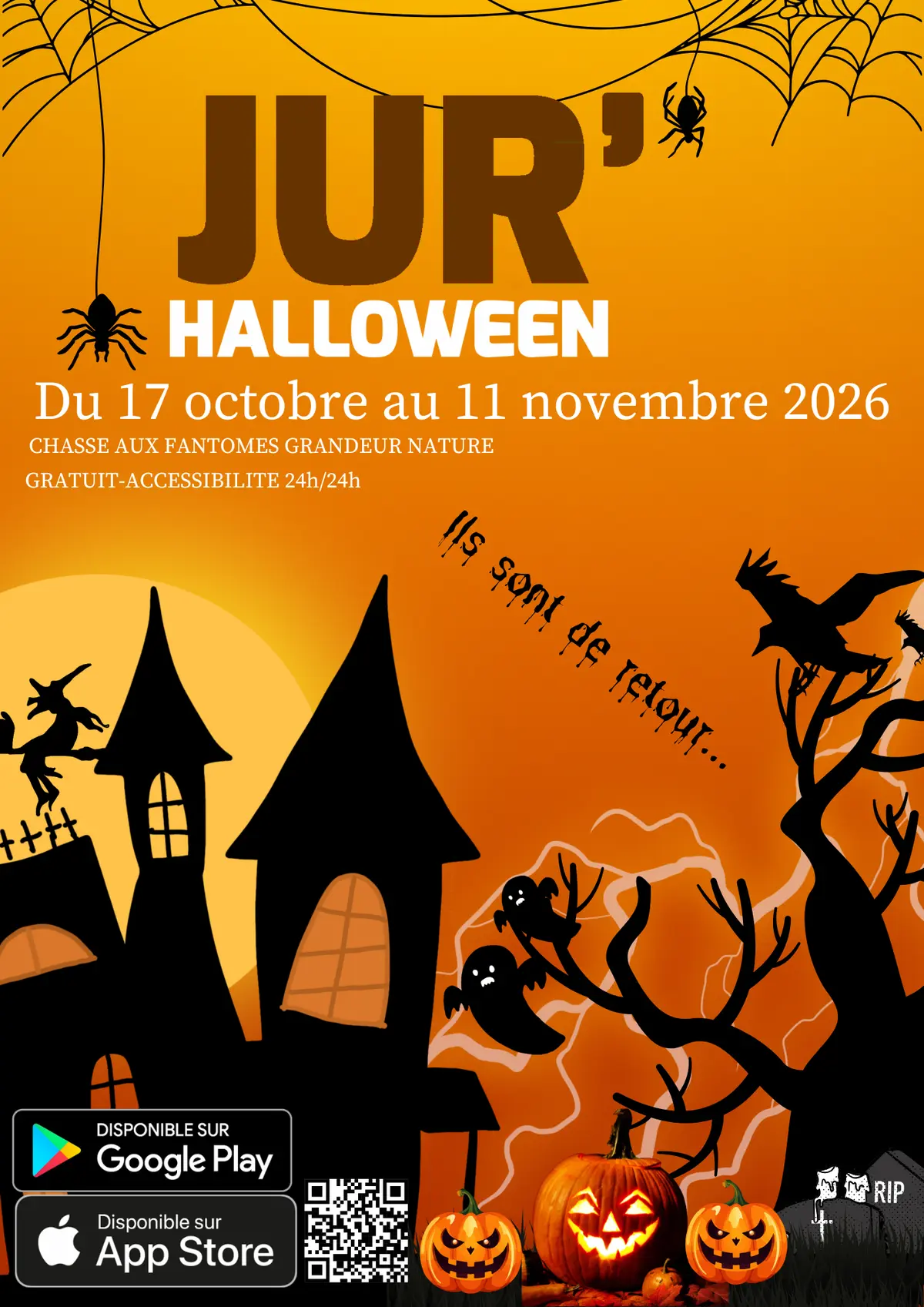 Jur’Halloween : Fantômes et poésie à Saint Laurent en Grandvaux.