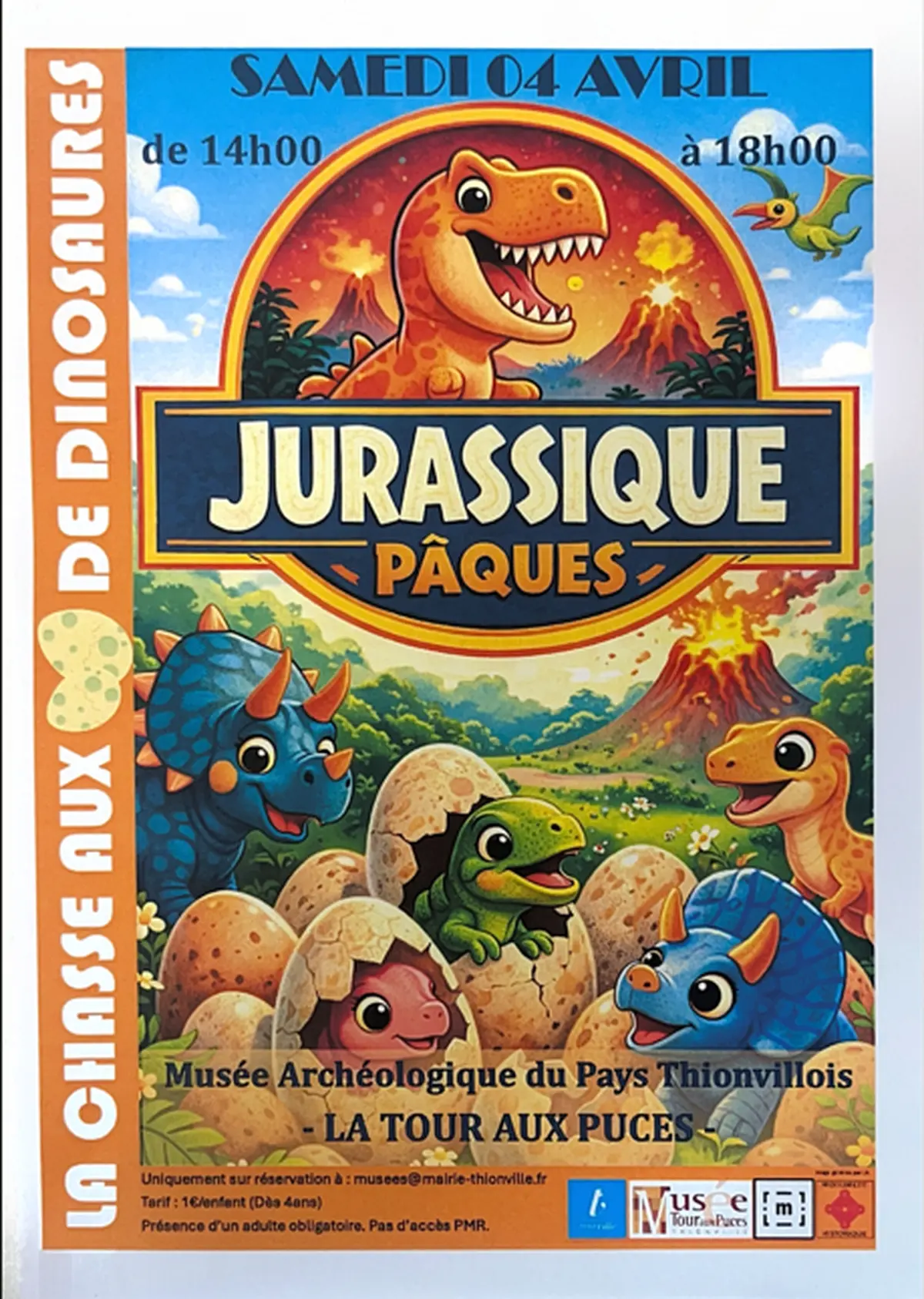 Jurassique Pâques La chasse aux œufs de dinosaures