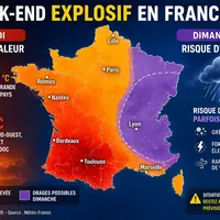 Jusqu’à 38 °C puis des orages de grêle : le week-end s’annonce explosif en France DR