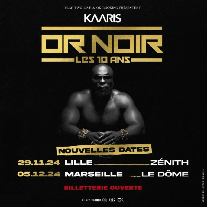 Nouvelles dates pour les 10 ans de l\'album Or noir de Kaaris