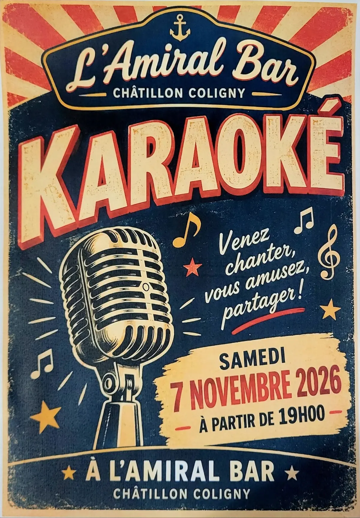 Karaoké à L'Amiral Bar