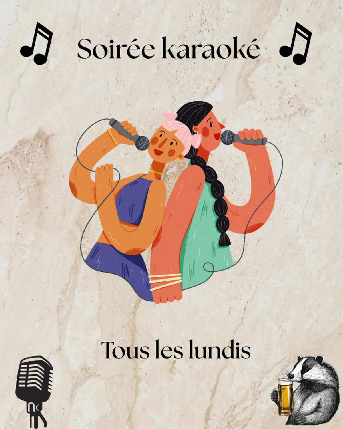 Karaoké au terrier