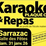 Karaoké Plaqué Or & repas