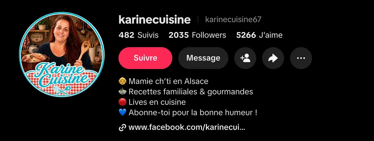 Karinecuisine67 : la chaîne TikTok d'une mamie alsacienne dépasse les 100 000 vues