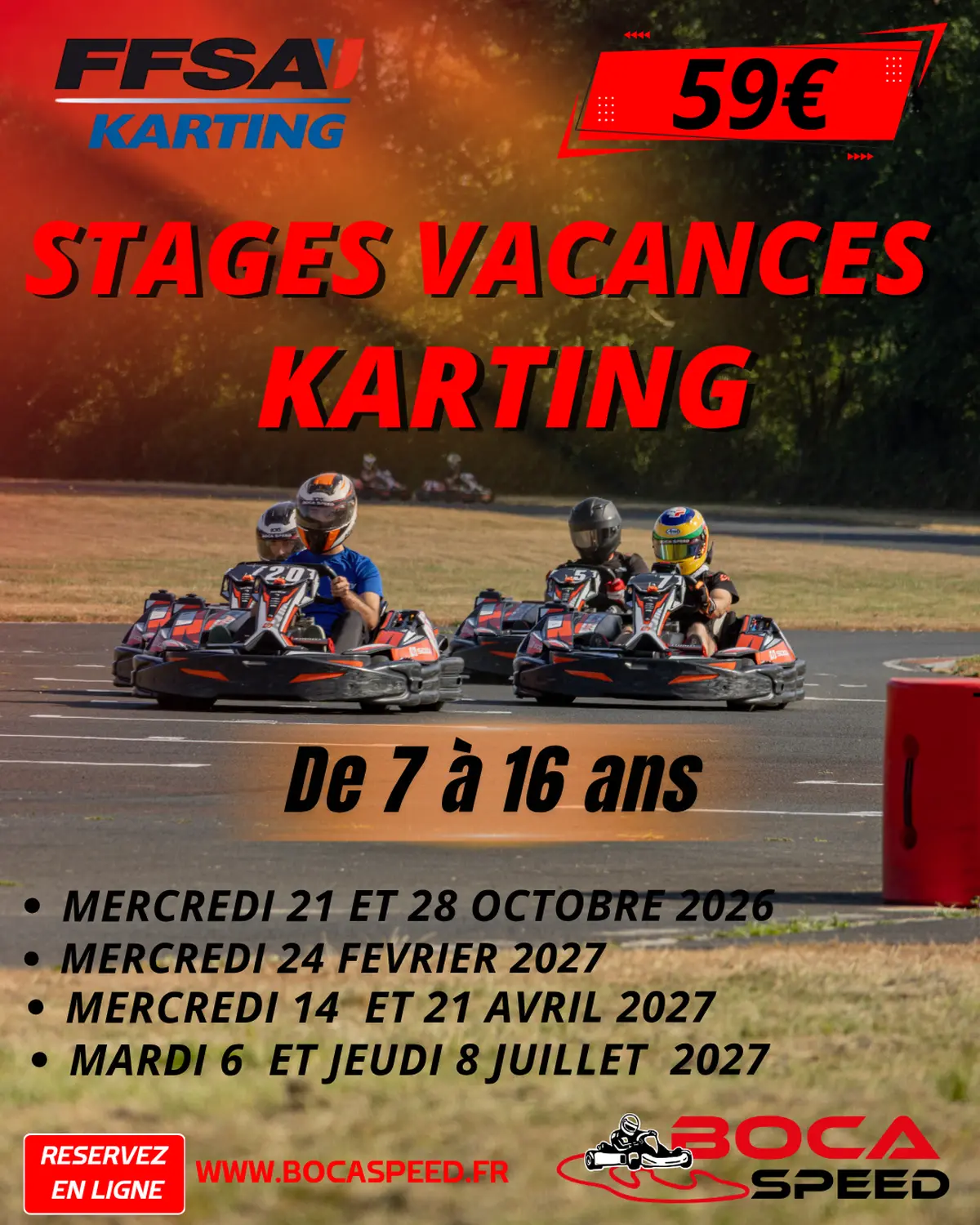 Karting Bocaspeed - Stages vacances