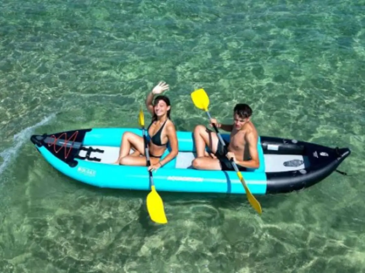 Kayak plage de la Garonnette à Sainte-Maxime (83)