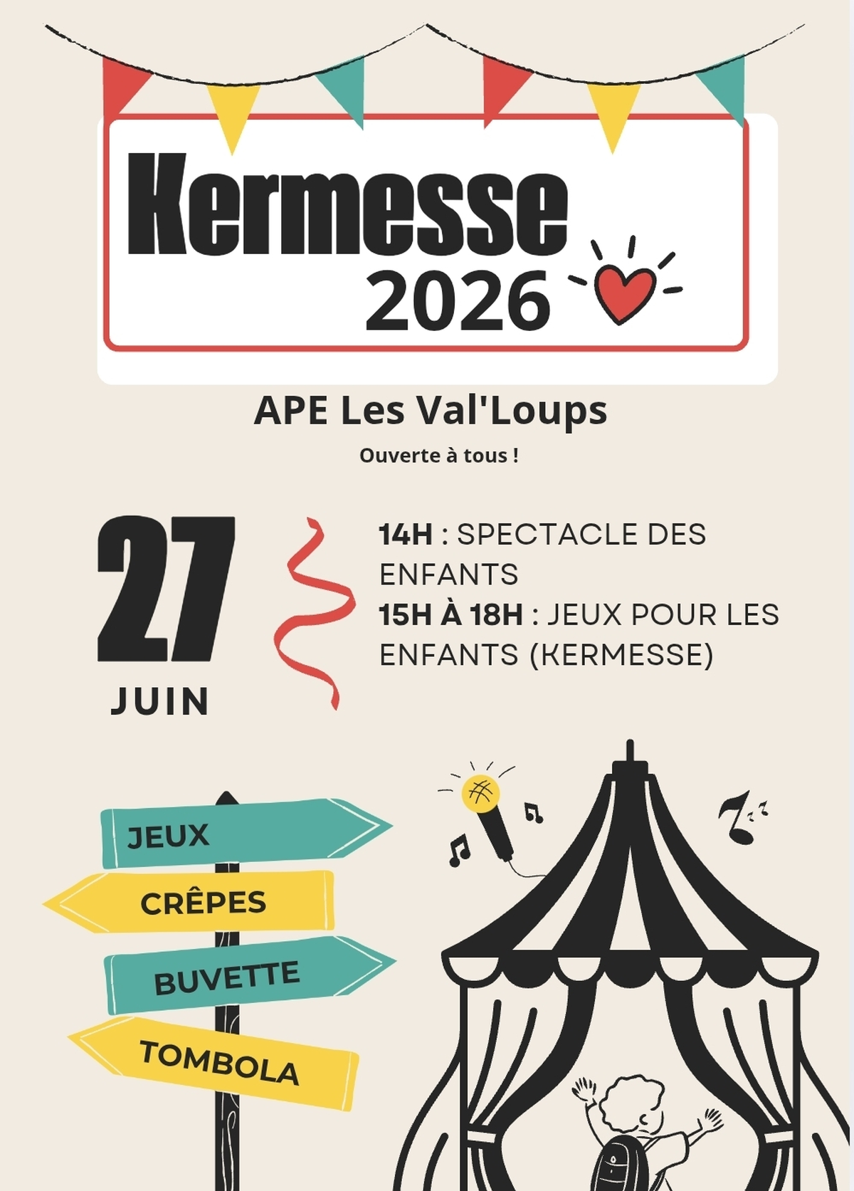 Kermesse de l'école de Vallière