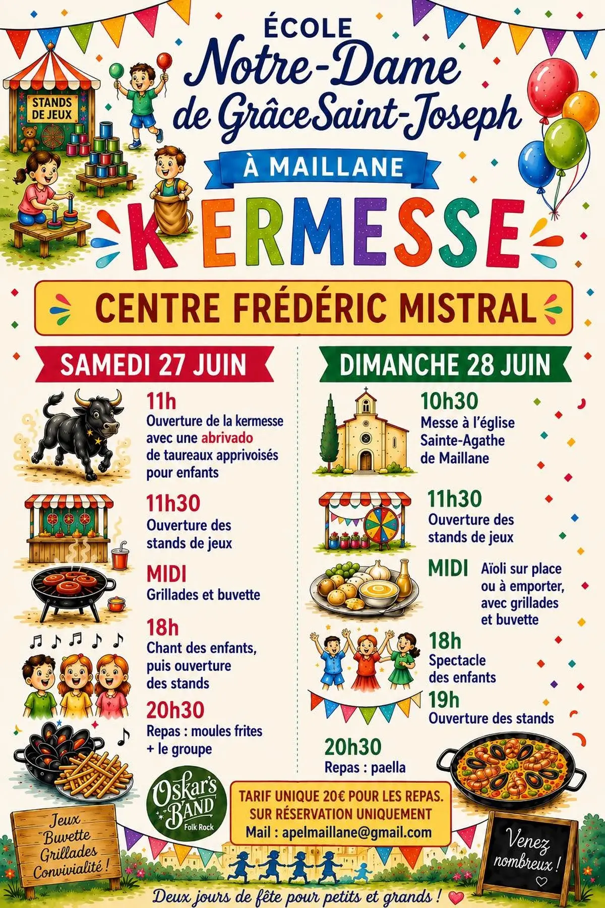 Kermesse de L'école Notre Dame de Grâce de maillane