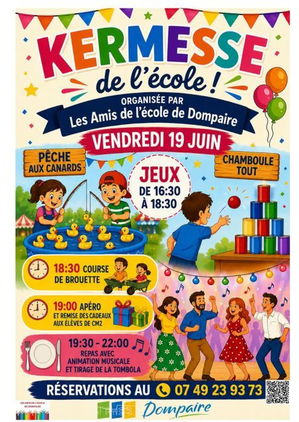 Kermesse de l'école primaire de Dompaire