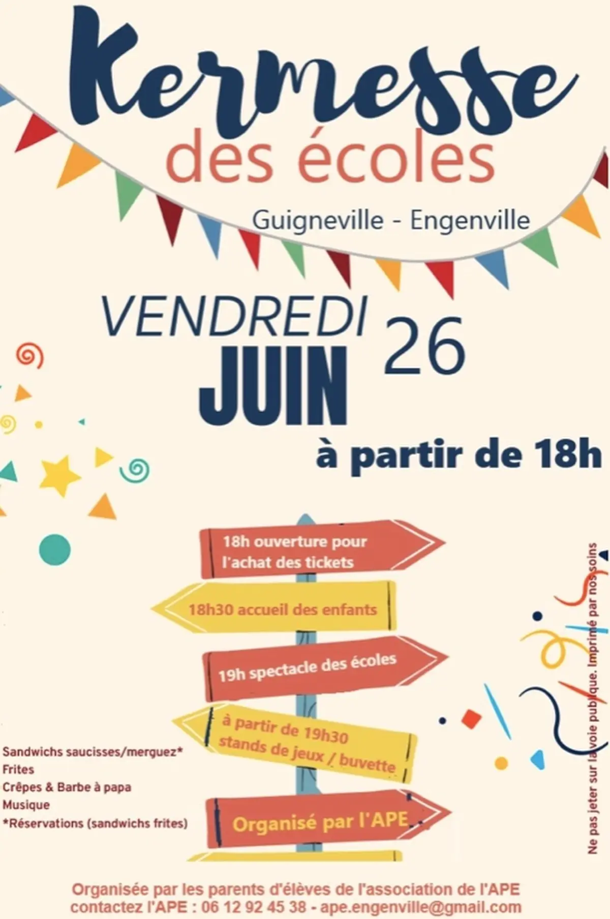 Kermesse des écoles