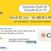 Keynote Outil IA : Claude IA en 1h