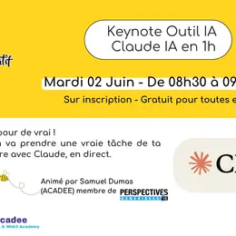Keynote Outil IA : Claude IA en 1h