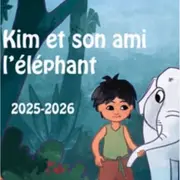 Kim et son ami l'éléphant