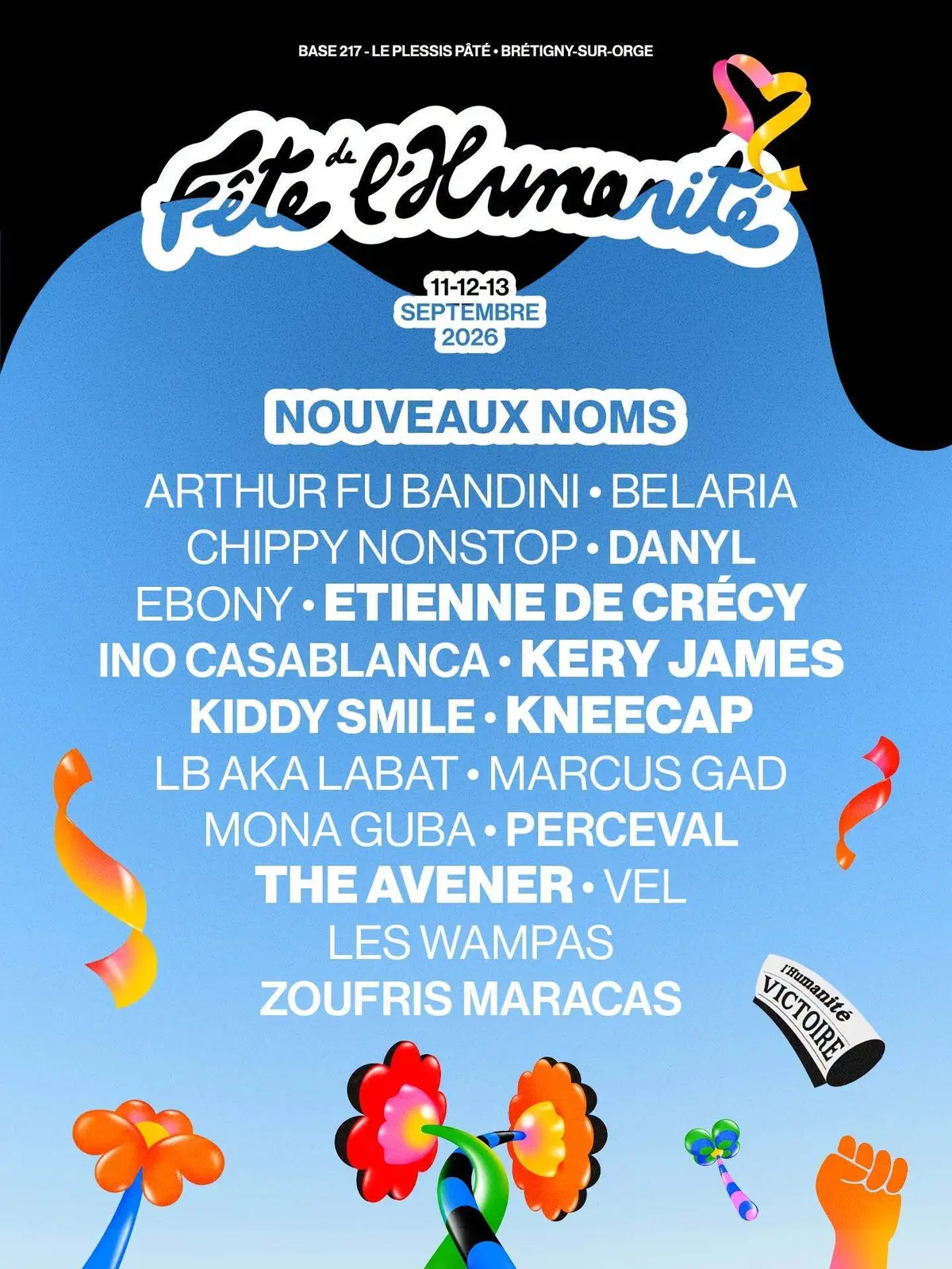 Kneecap, Kery James, The Avener… 18 nouveaux artistes rejoignent la Fête de l’Humanité 2026