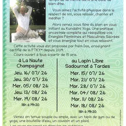 KUNDALINI YOGA à La Naute