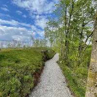 L'accès piéton pour arriver au Château de Lichtenberg DR