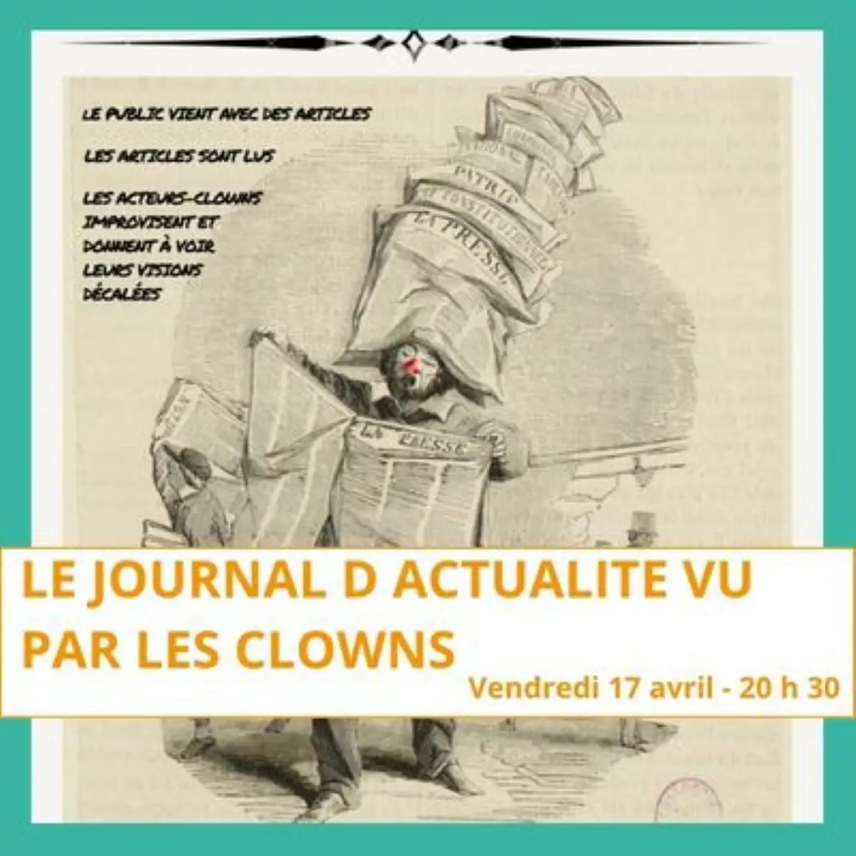 L’actualité vu par les clowns à Assier
