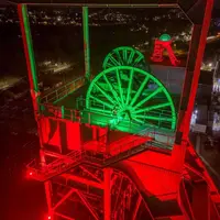 L'ancien site minier illuminé DR