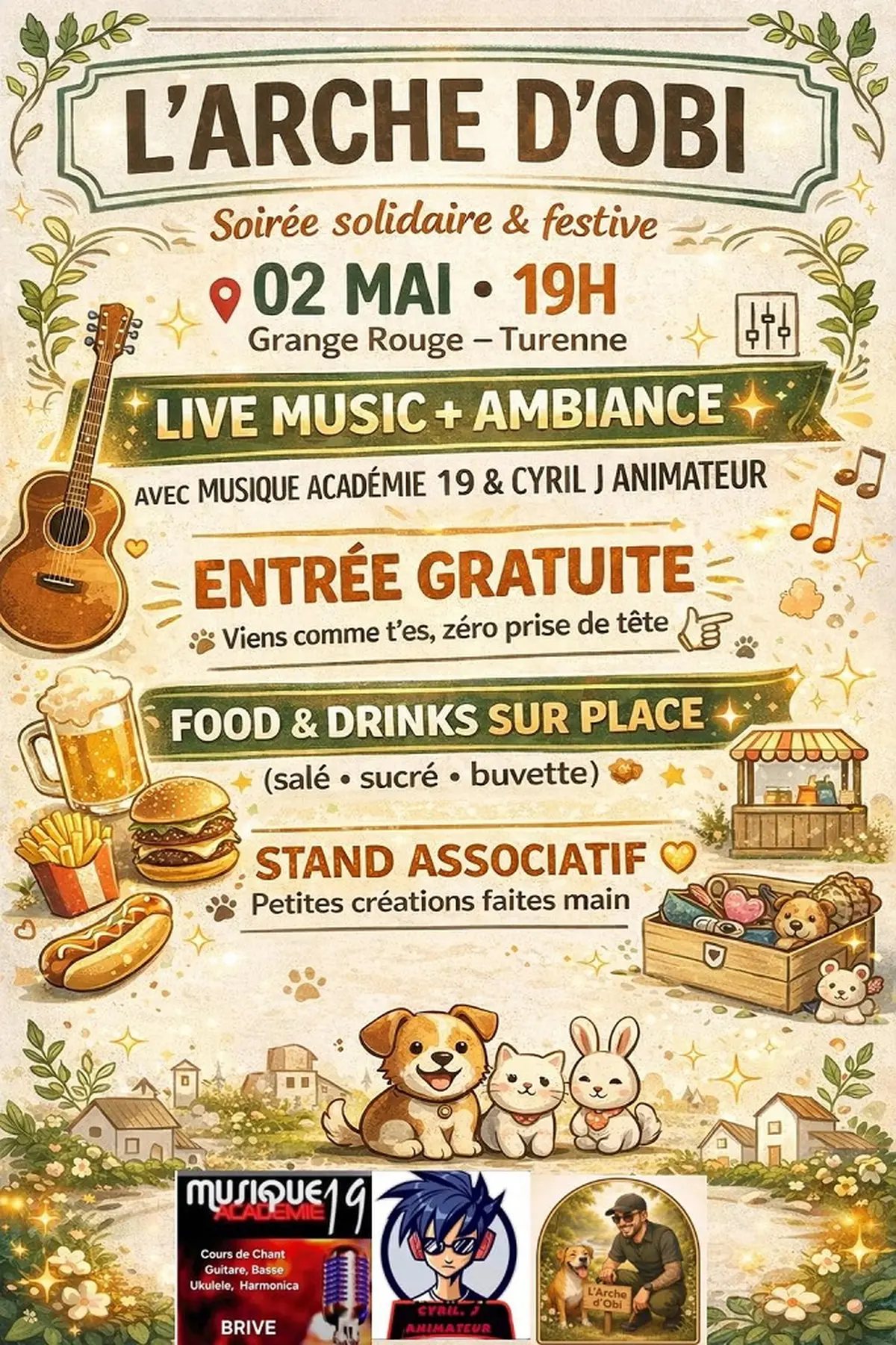 L'Arche D’Obi : soirée solidaire et festive