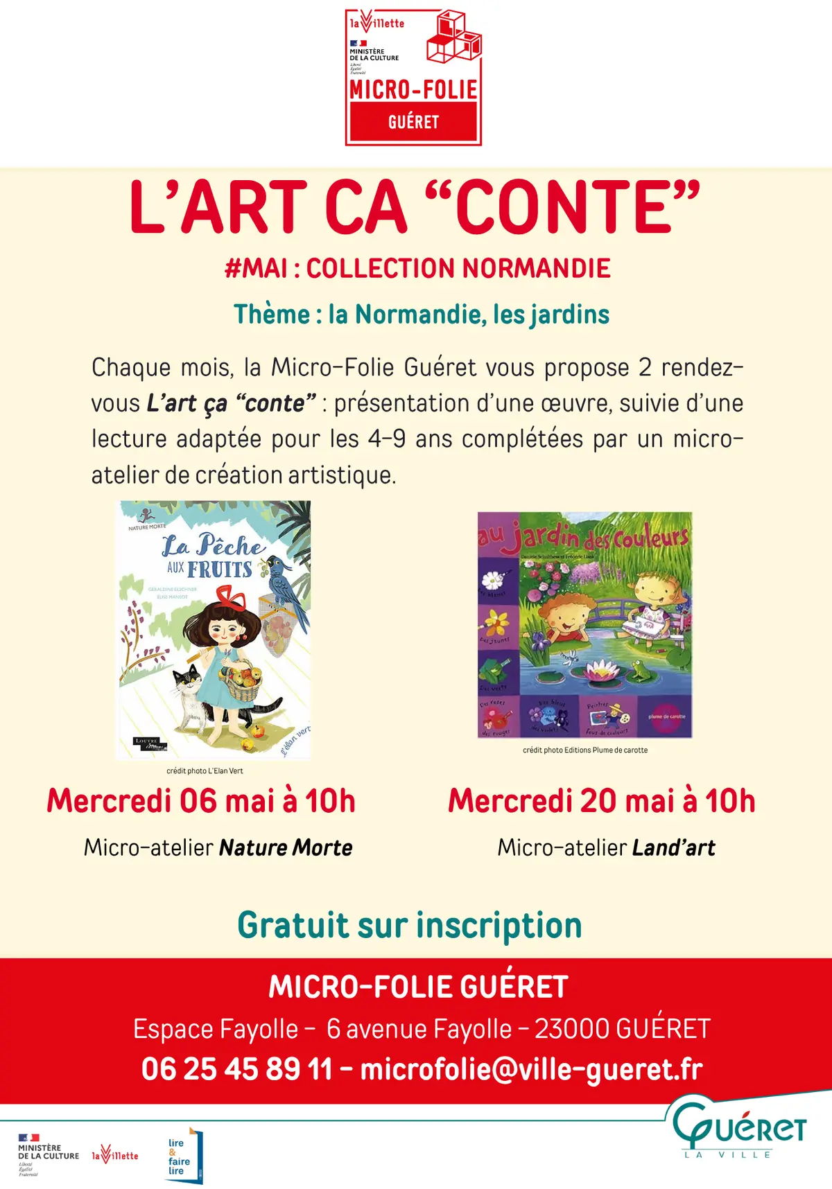 L'art ça conte - La pêche aux fruits et micro-atelier nature morte