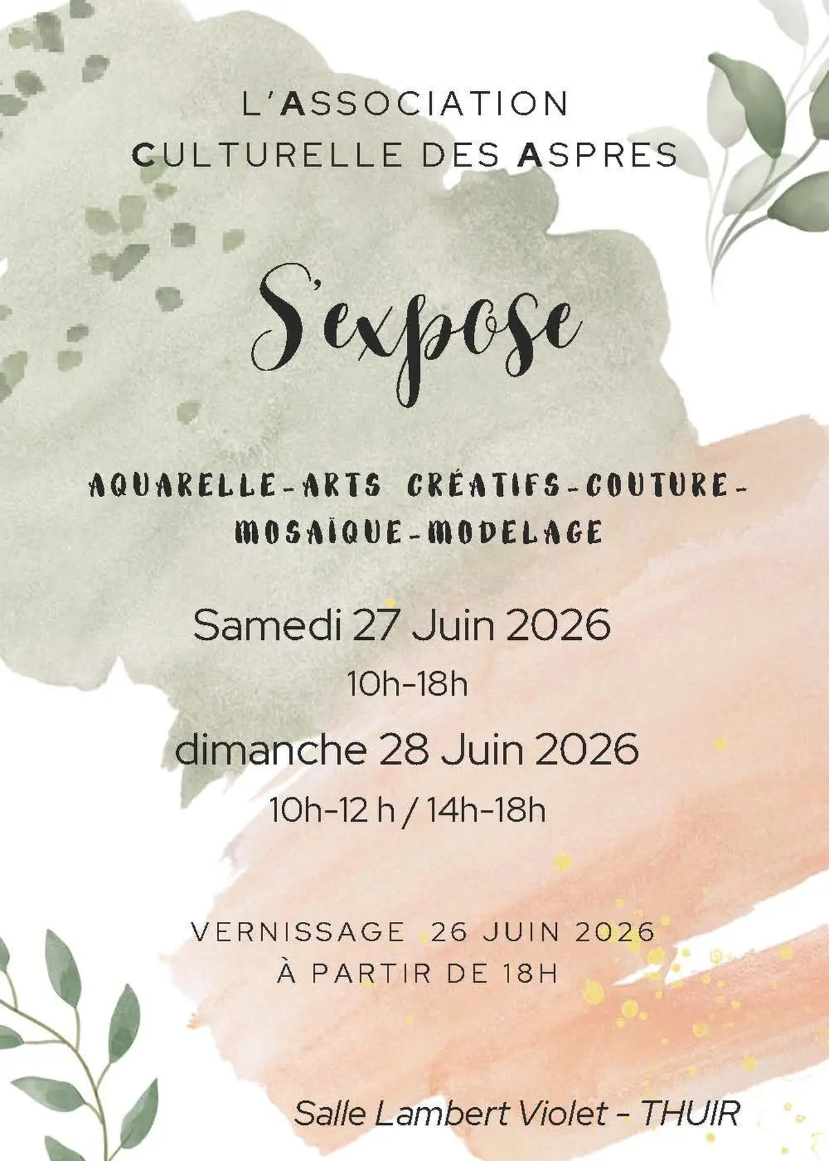 L'Assocation Culturelle Des Aspres S'Expose