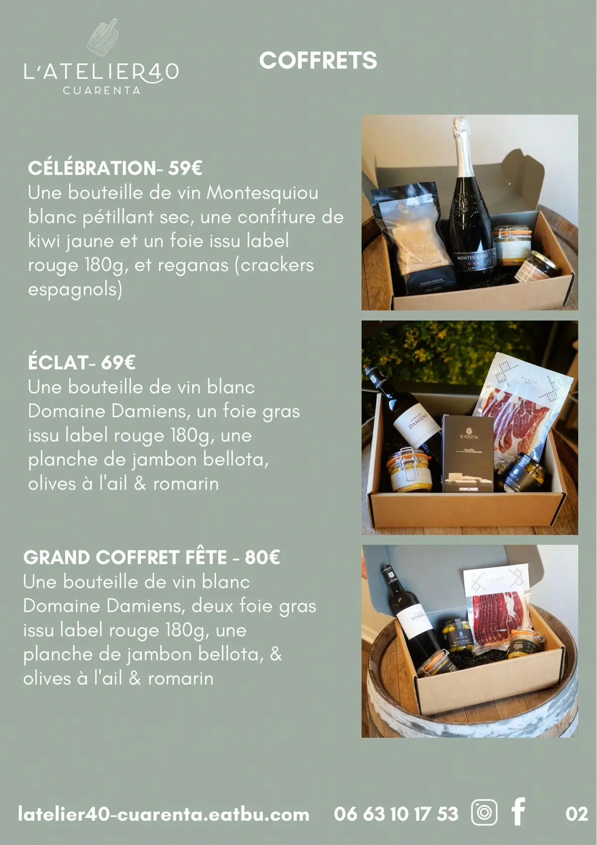 L'atelier 40- Cuarenta installera son corner éphémère chez les gourmandises de Nicolas