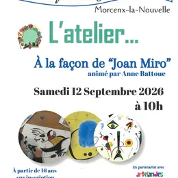 L'atelier à la façon de Joan Miro