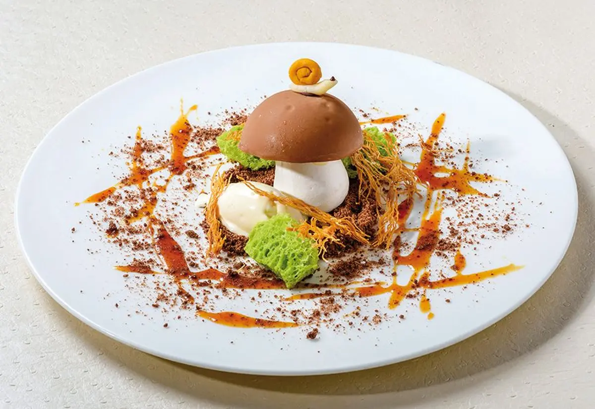 Une jolie assiette d'inspiration automnale