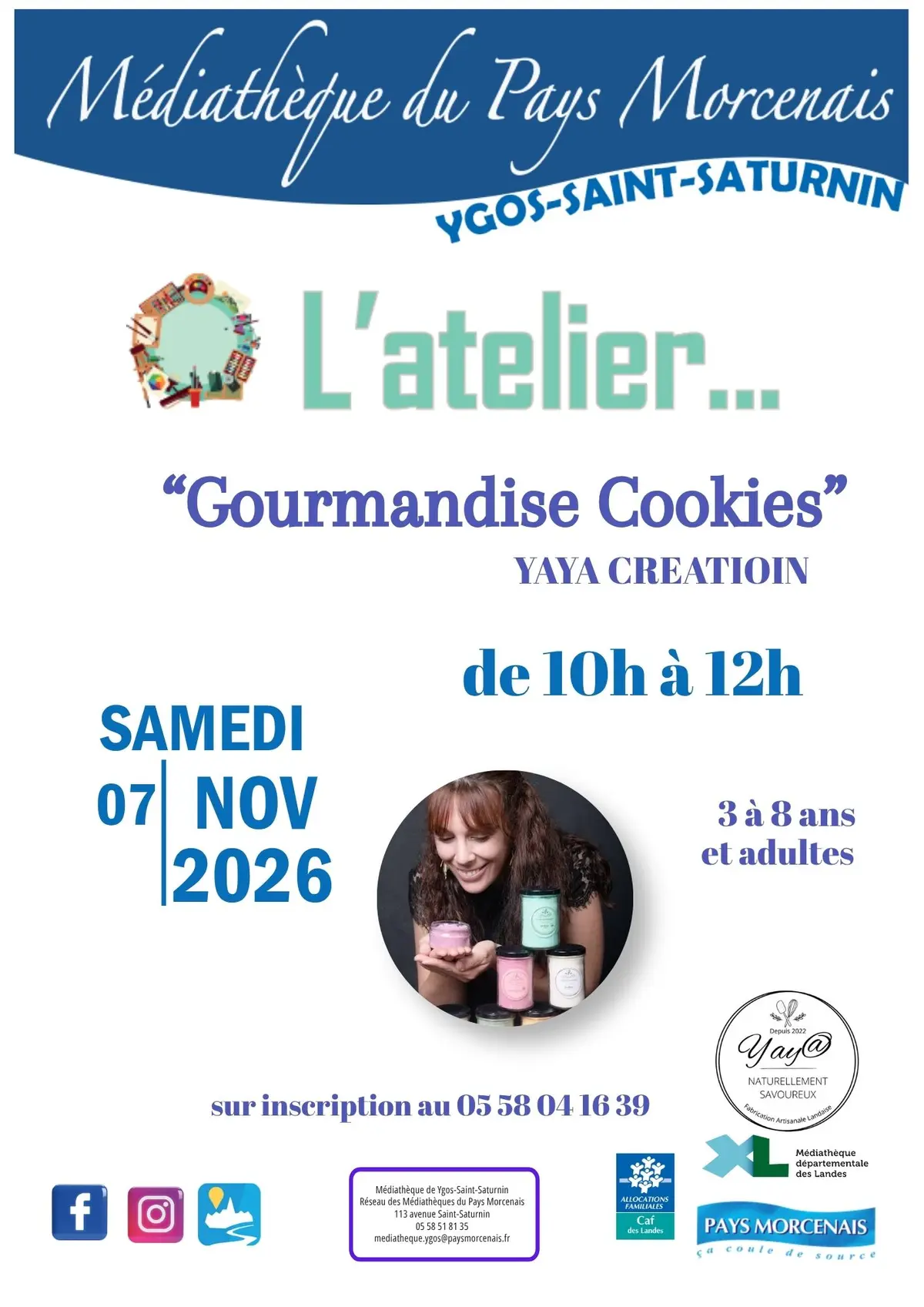 L'atelier... Gourmandise Cookies Yaya Création