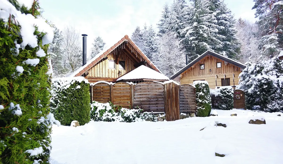 Le Domaine du Haut Jardin sous son manteau de neige