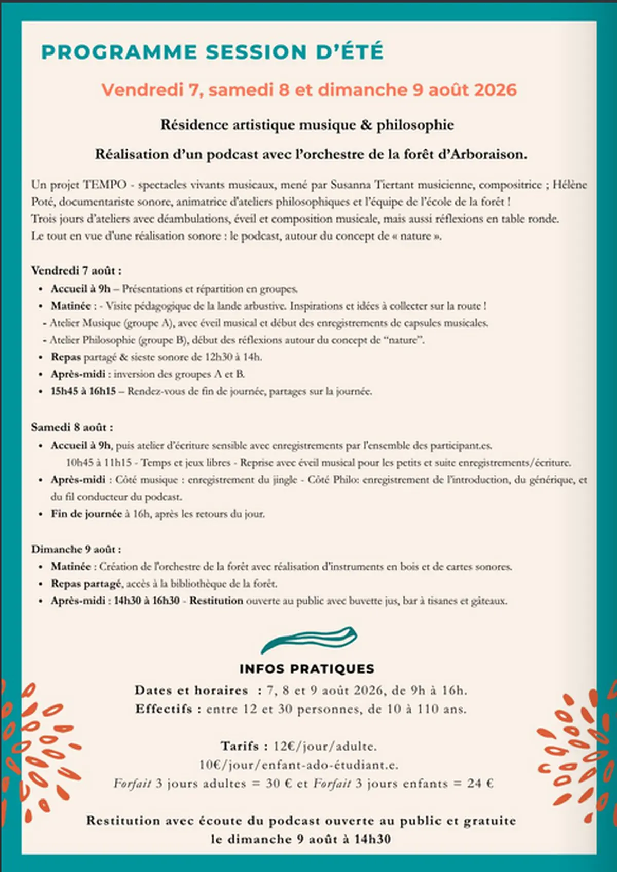 L'école de la forêt - session d'été