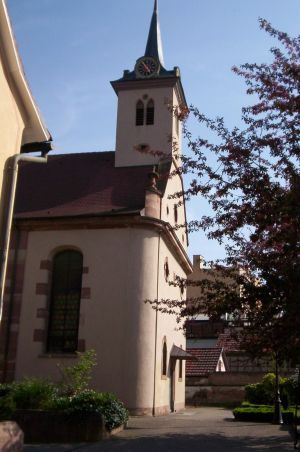 L\'église principale de Schiltigheim accueille les paroissiens lors de leurs cultes protestants