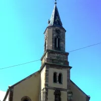 L'église Saint-André d'Eichhoffen a été construite en 1865 &copy; Bernard Chenal via Wikimedia Commons