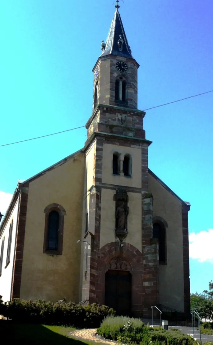 L\'église Saint-André d\'Eichhoffen a été construite en 1865