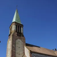 L'église Saint-Boniface au centre de Burnhaupt-le-Haut DR