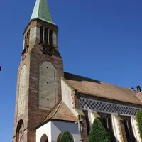 L'église Saint-Boniface au centre de Burnhaupt-le-Haut DR