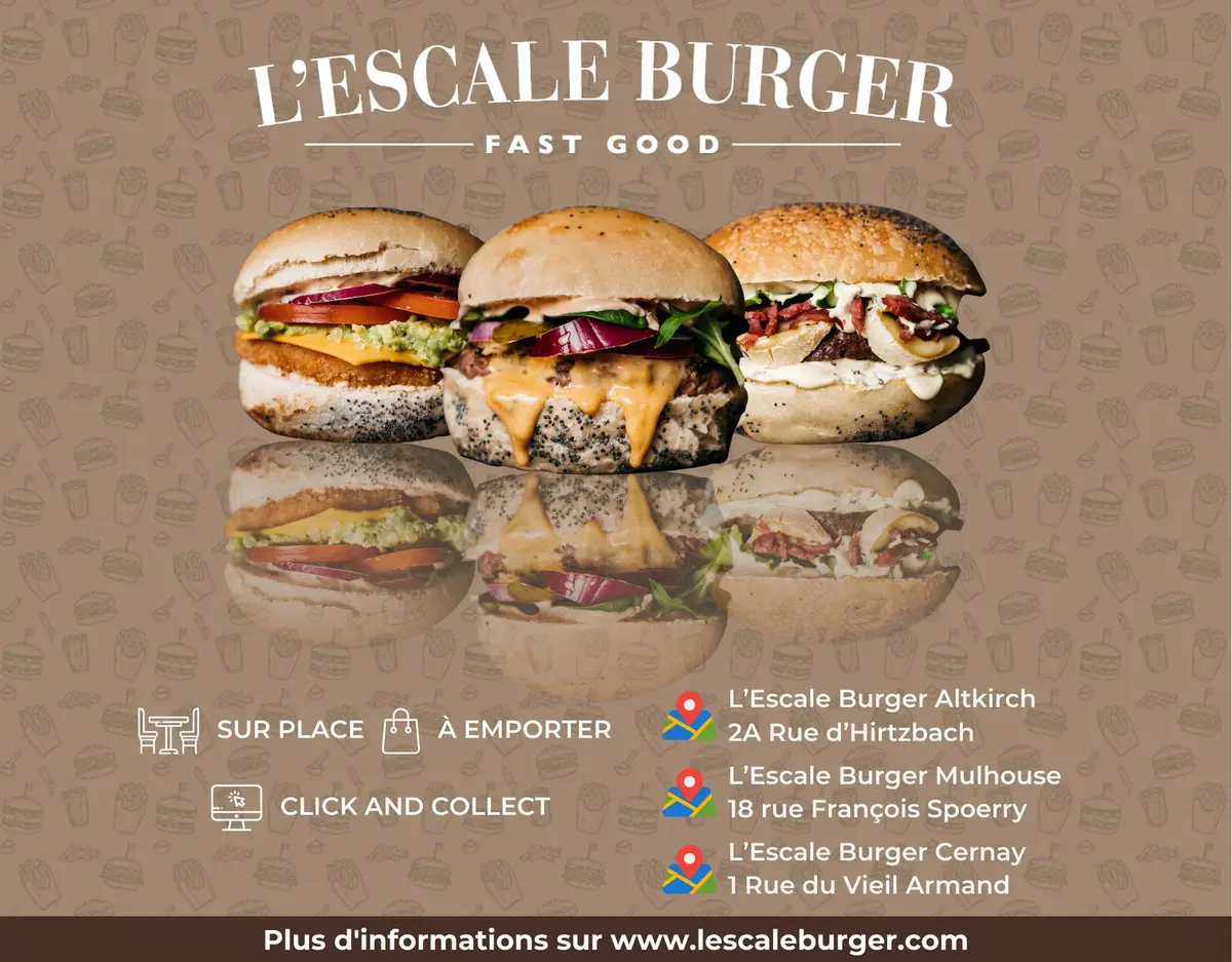 L'Escale : des burgers de gourmets à Mulhouse, Altkirch et Cernay