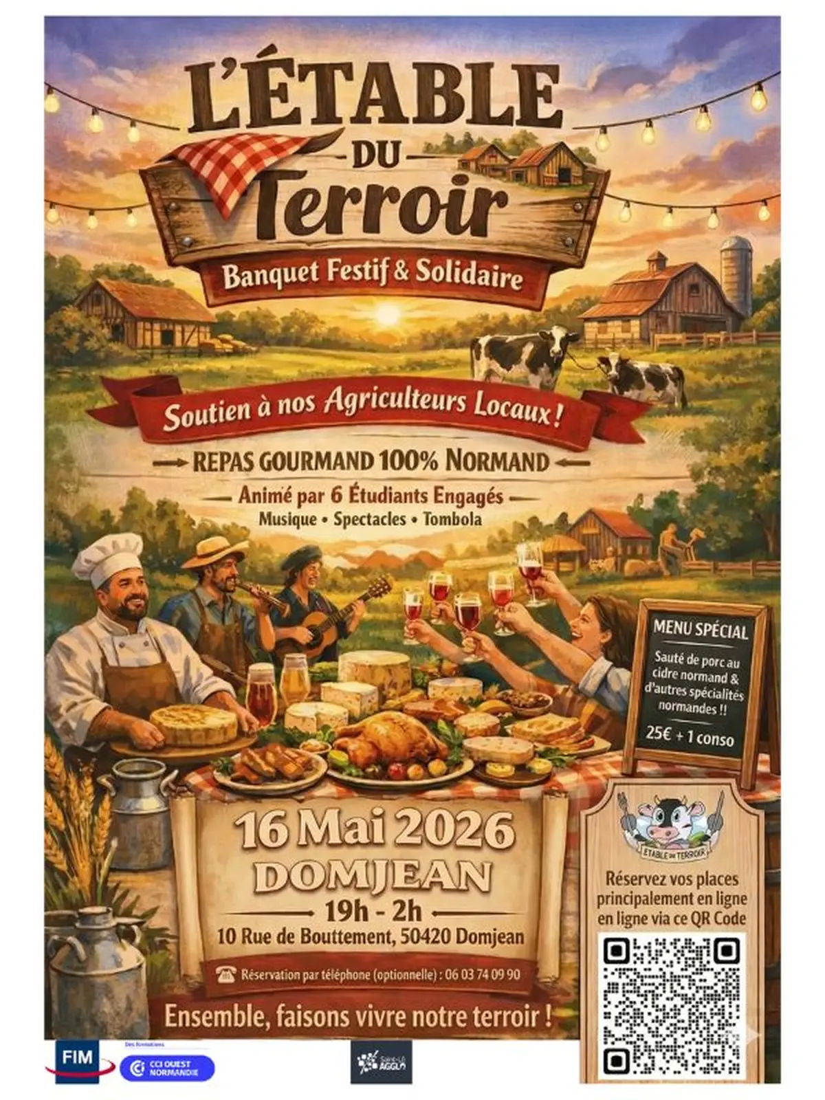 L'étable du terroir > Banquet festif et solidaire
