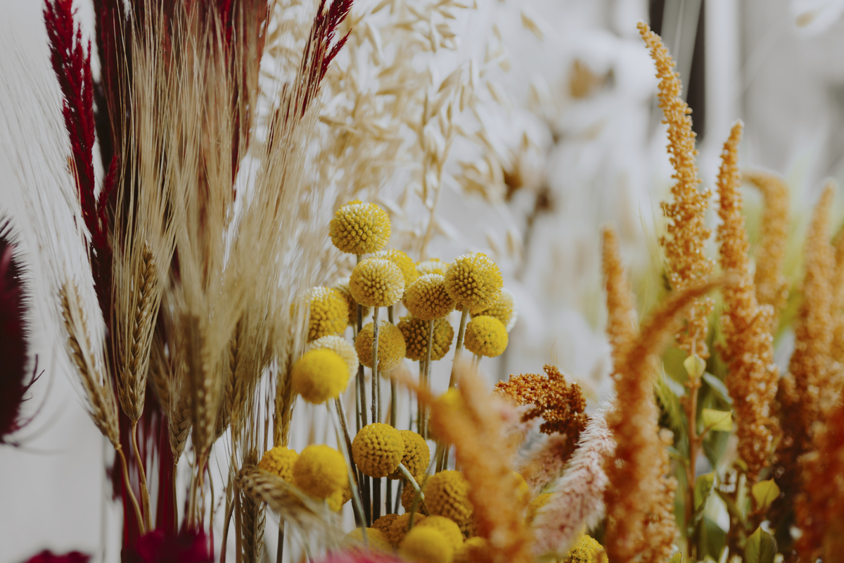 L'été de l'Office : Composition de fleurs séchées