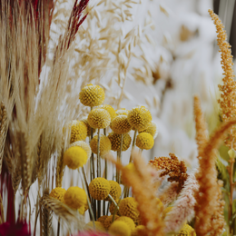 L'été de l'Office : Composition de fleurs séchées