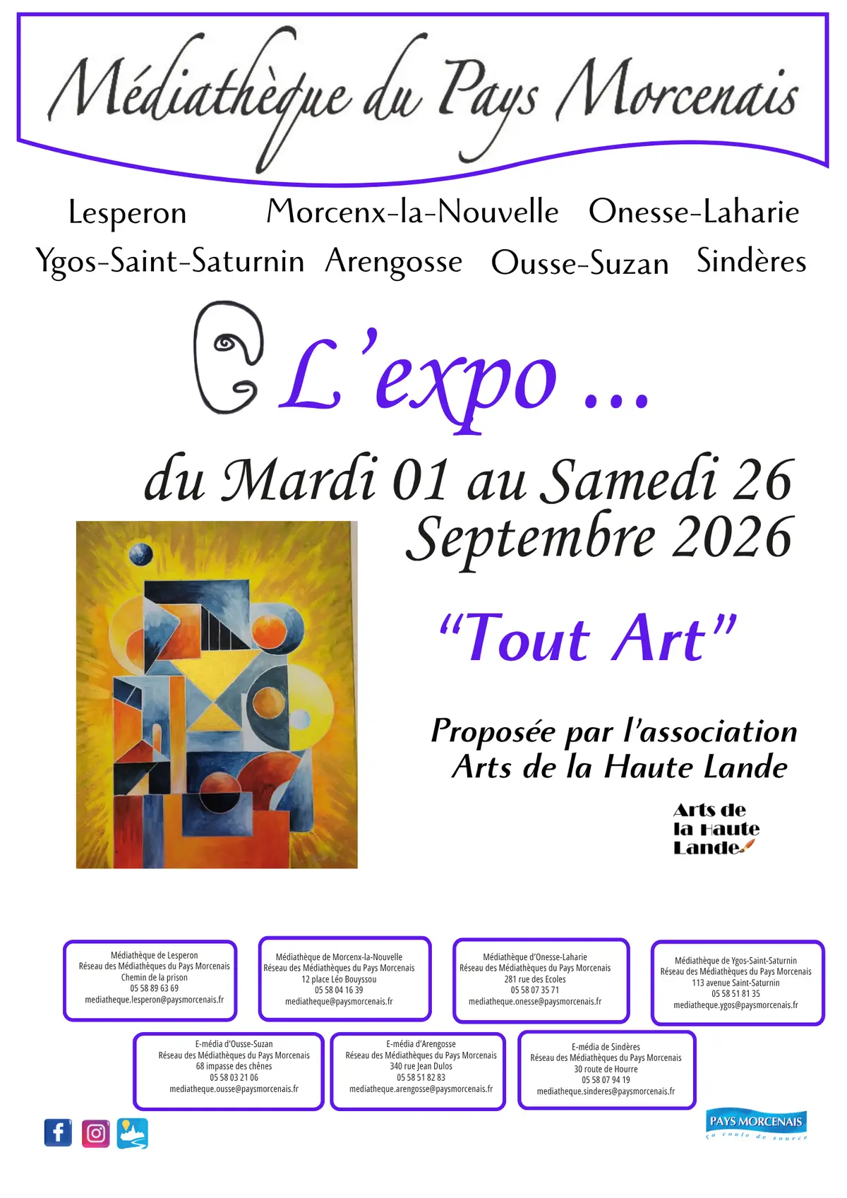 L'expo Tout Art - Arts de la Haute Lande - Ygos-Saint-Saturnin