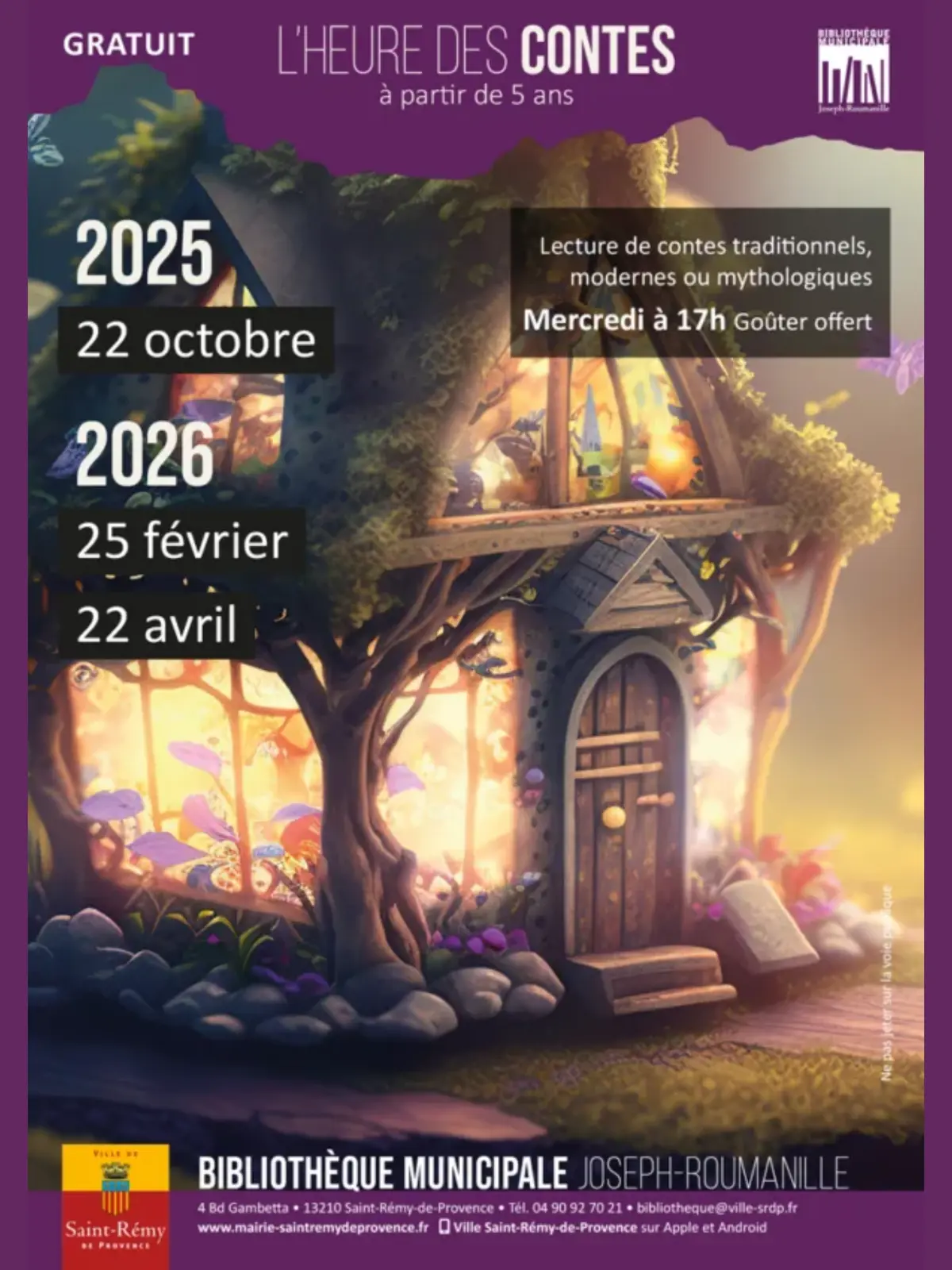 L'heure des contes à partir de 5 ans
