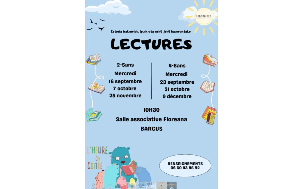 L'heure du conte 2-5 ans