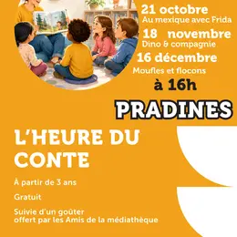 L’heure du conte à la médiathèque de Pradines