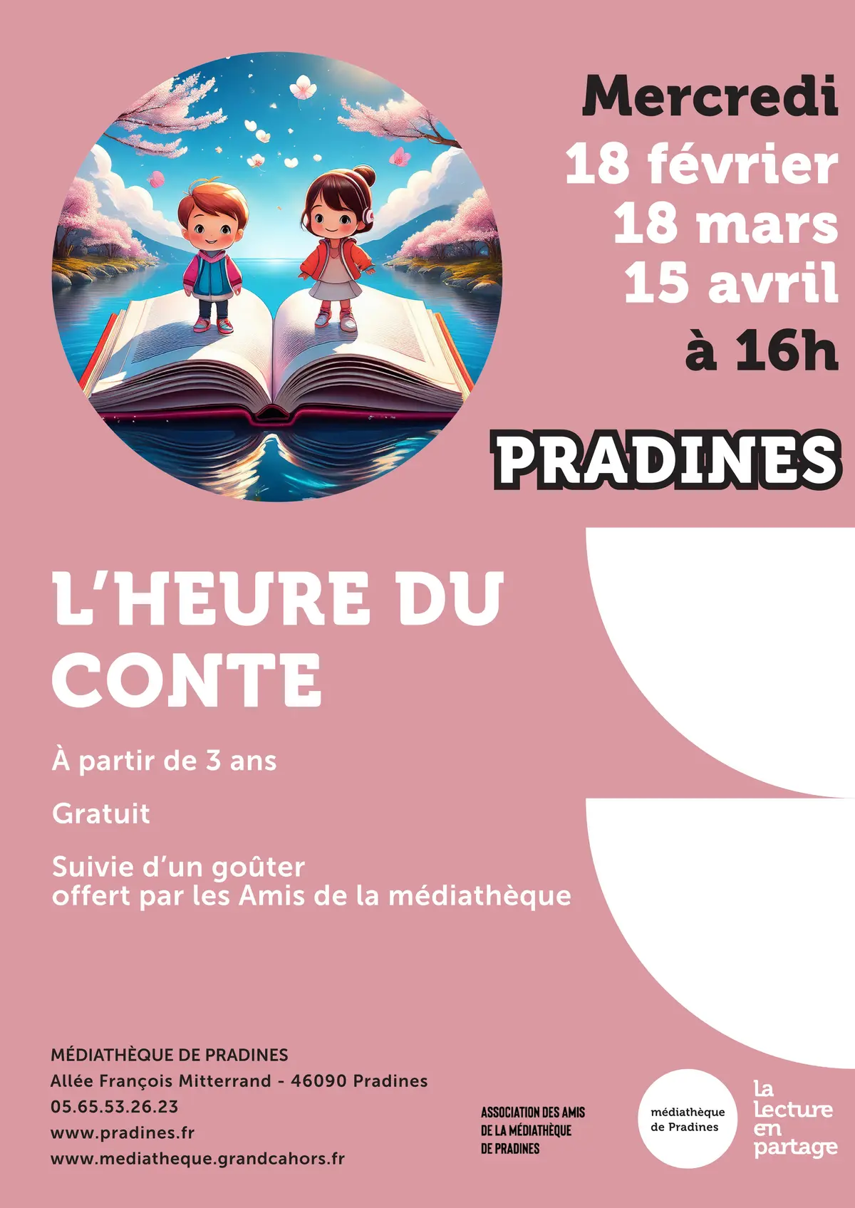 L’heure du conte à la médiathèque de Pradines