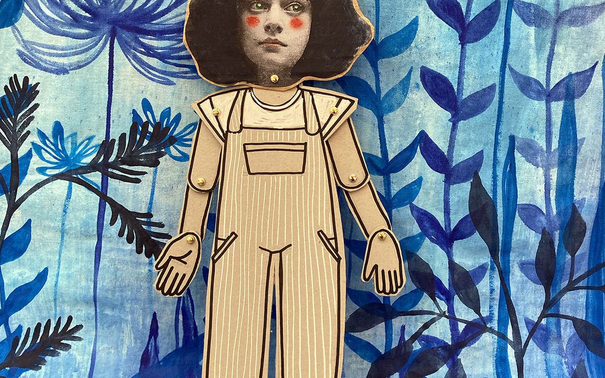 Affiche - L'Histoire de Madeleine Moineau - Spectacle kamishibaï poétique
