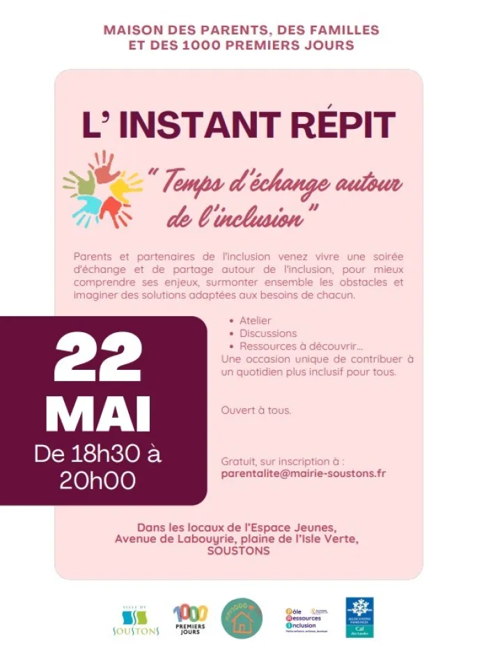 L'instant répit - Temps d'échange autour de l'inclusion
